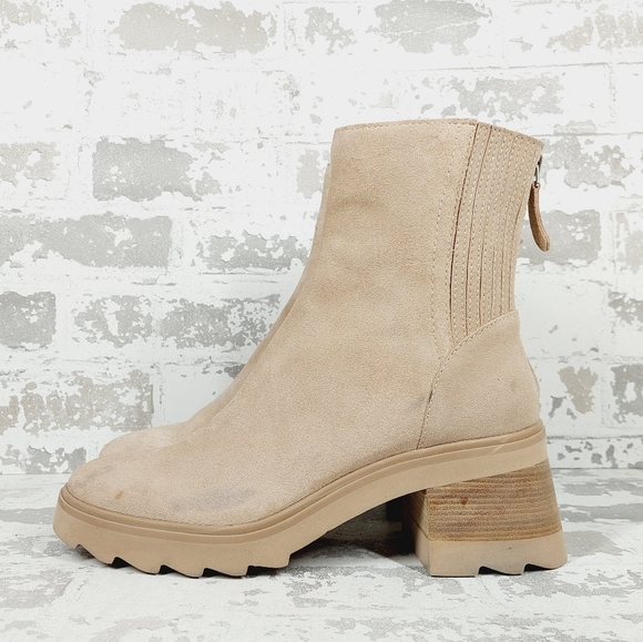 New Dolce Vita Martey H2O Taupe Suede Boots A633 - Picture 1 of 12